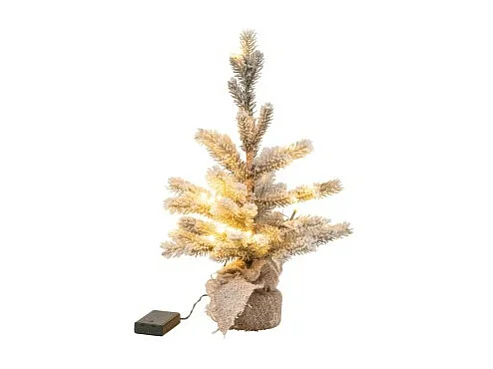Sapin de Noël Déco Led "Enneigé" 50cm Vert