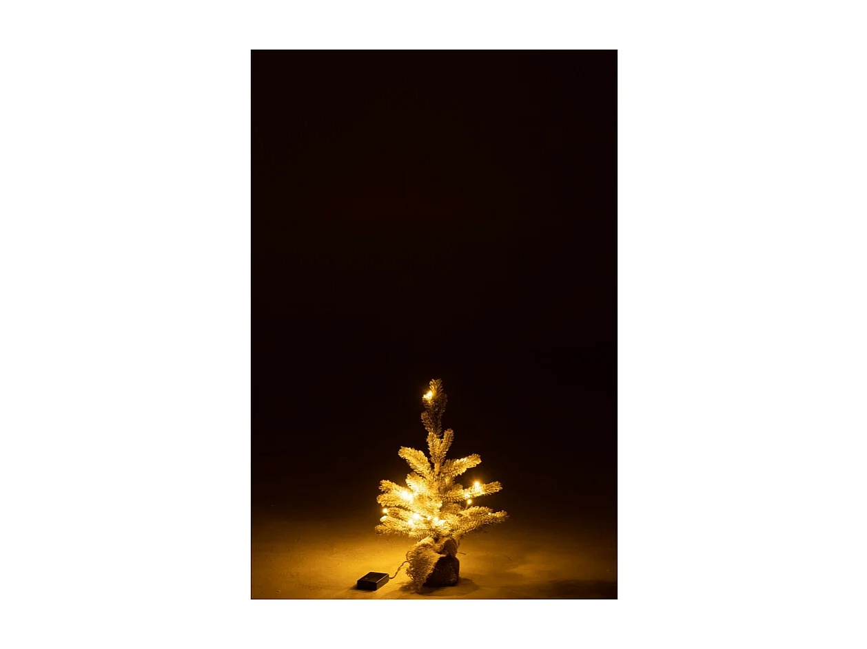 Sapin de Noël Déco Led "Enneigé" 50cm Vert