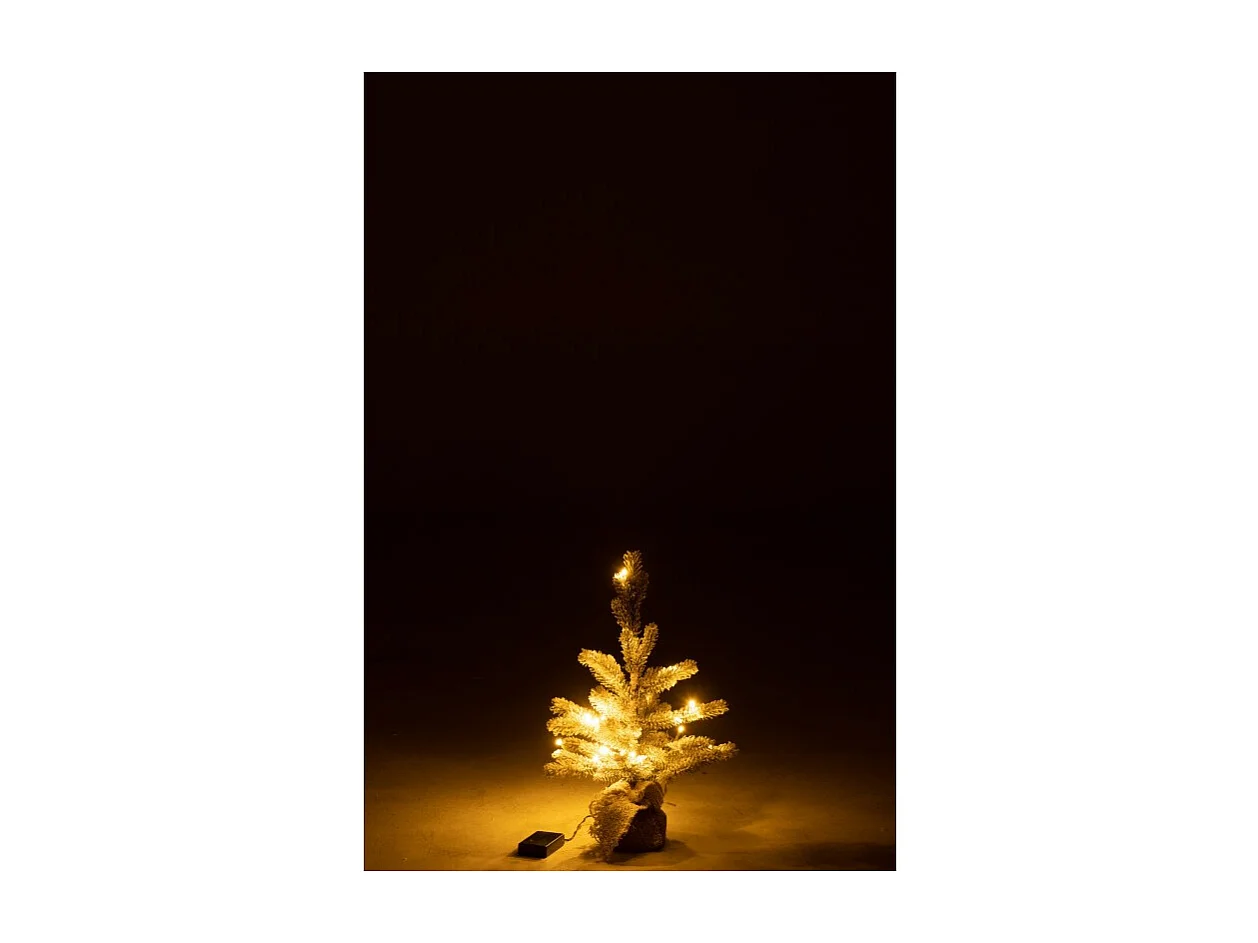 Sapin de Noël Déco Led "Enneigé" 50cm Vert
