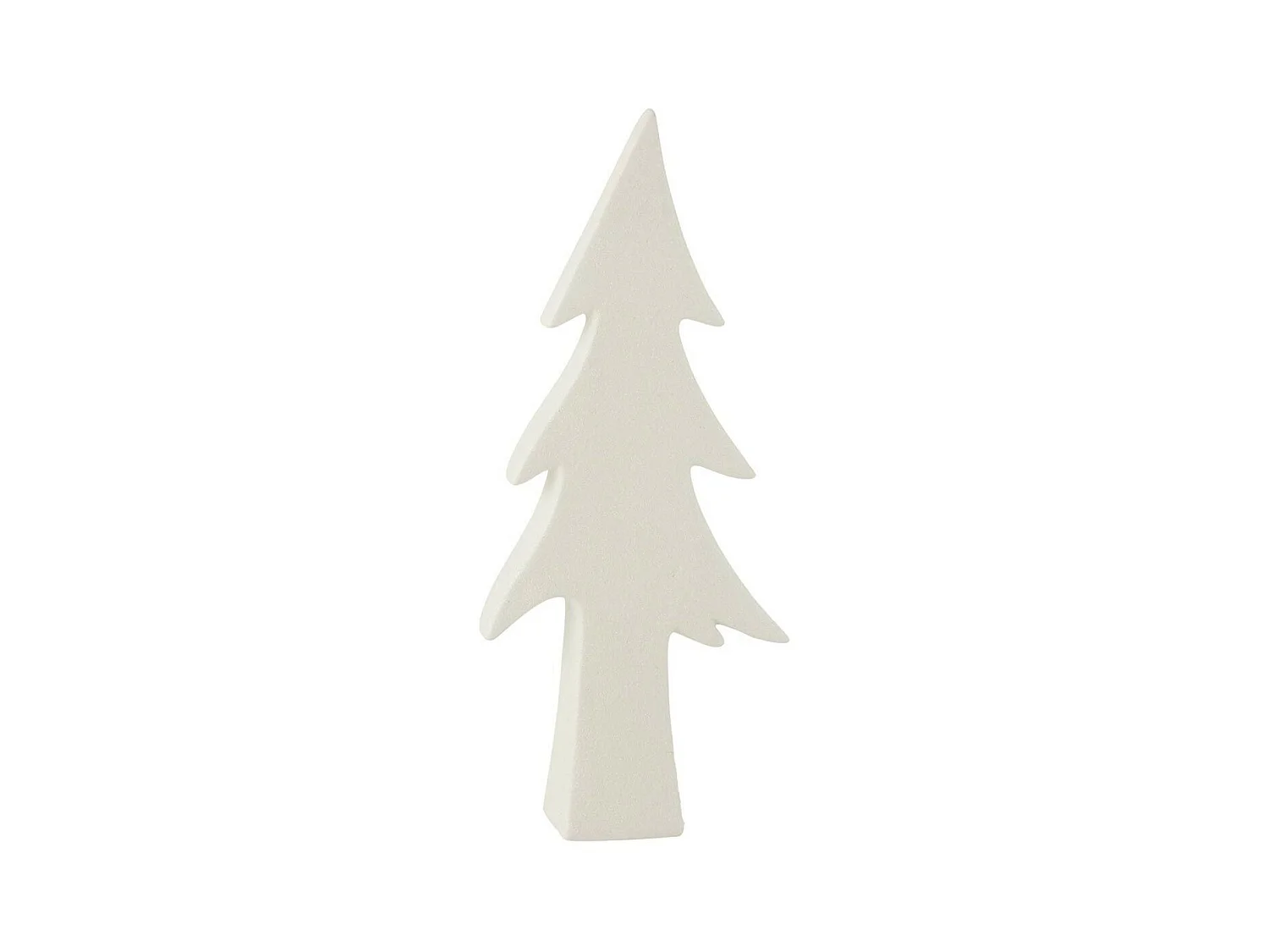 Statuette Déco "Arbre Céramique" 35cm Blanc