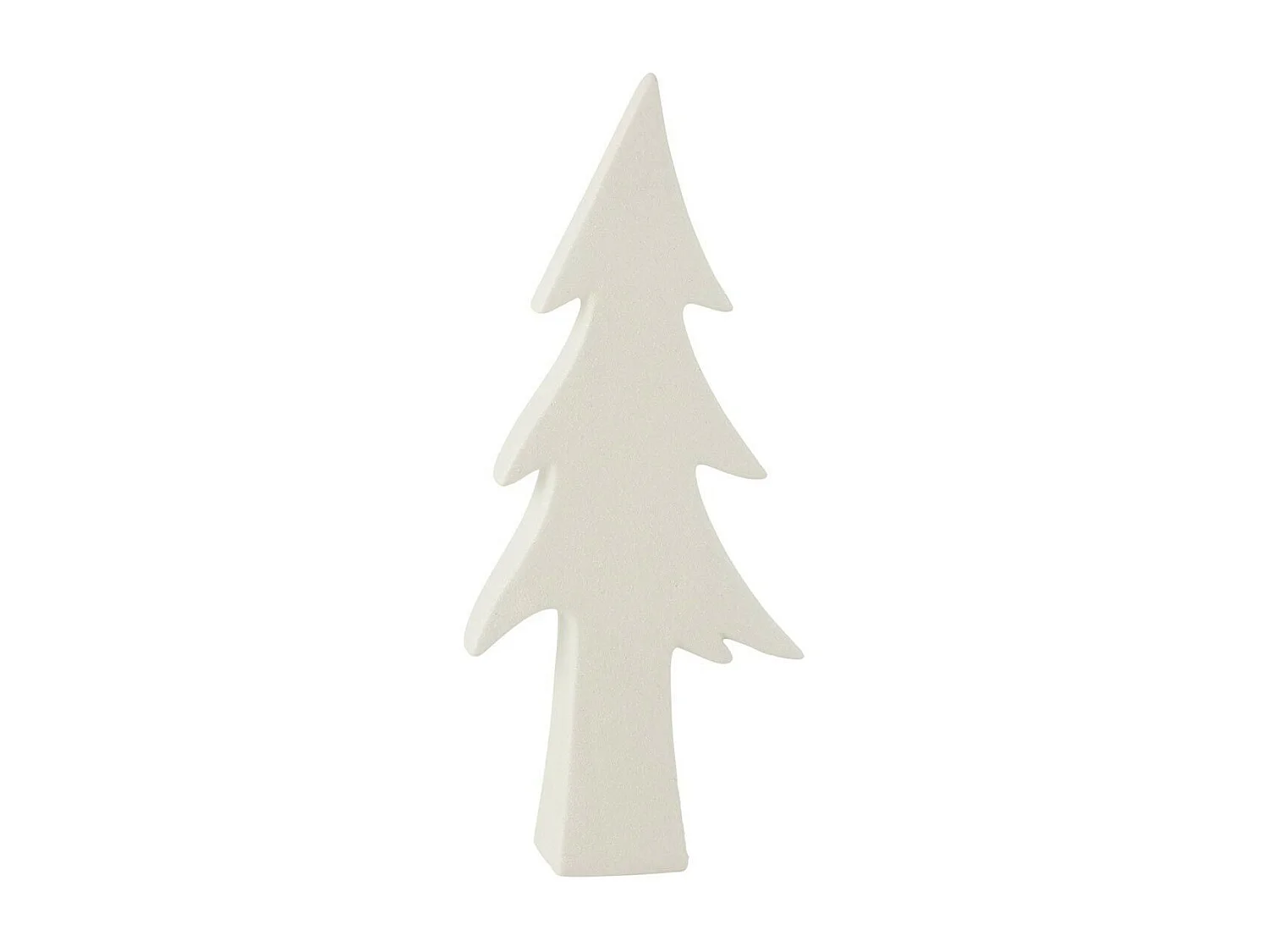 Statuette Déco "Arbre Céramique" 35cm Blanc