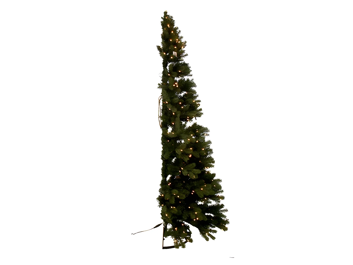 Sapin de Noël à Led "Demi Mural" 225cm Vert