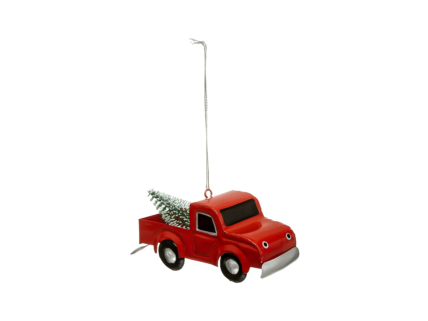 Sujet de Noël Pickup "Vintage" 11cm Rouge