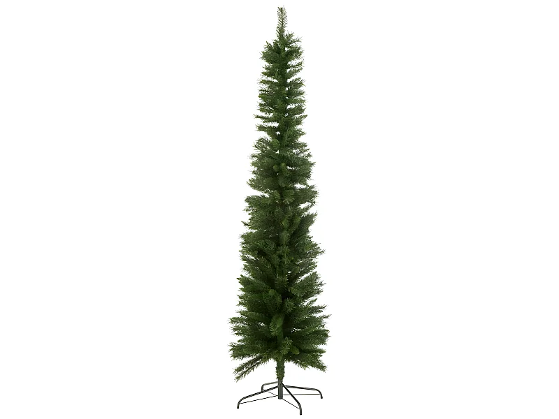 Árbol de Navidad artificial de plástico verde 46.5x46.5x240 cm