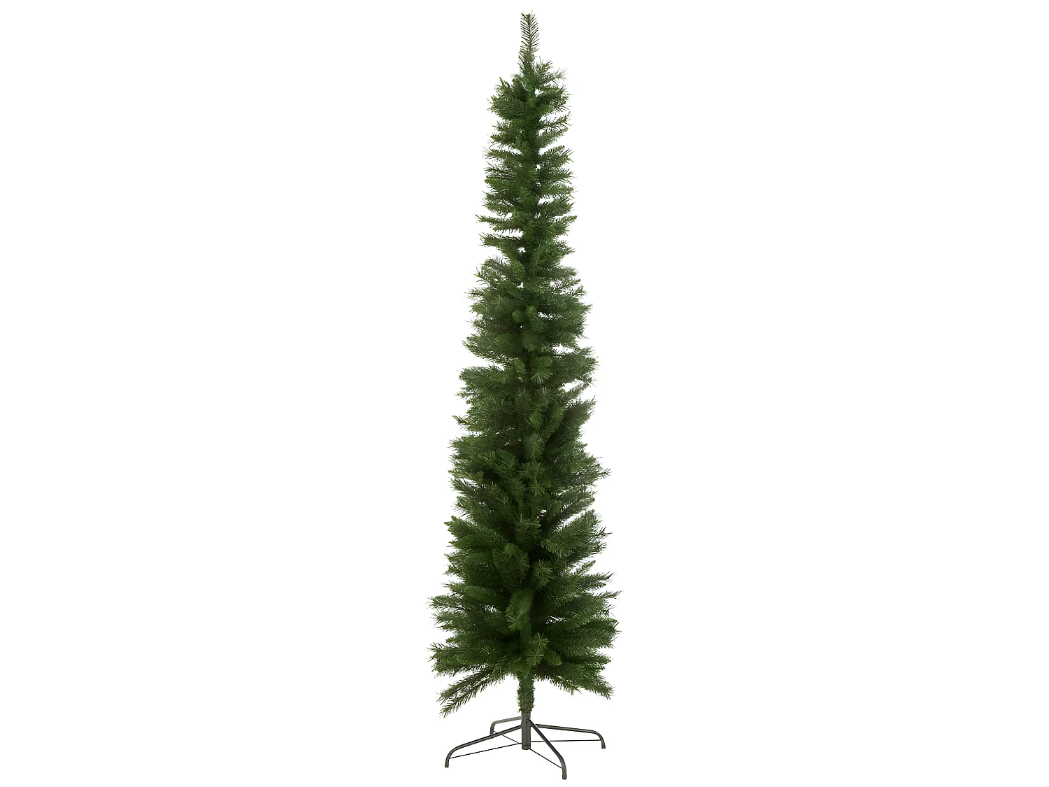 Árbol de Navidad artificial de plástico verde 46.5x46.5x240 cm