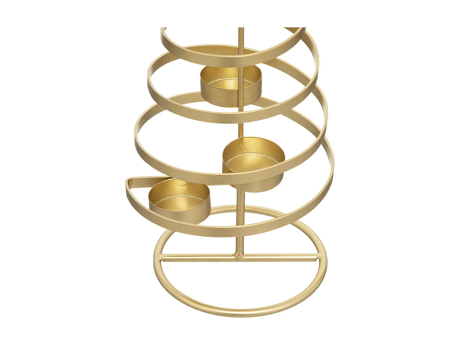 Photophore Sapin en Métal "Soir de Noël" 40cm Or