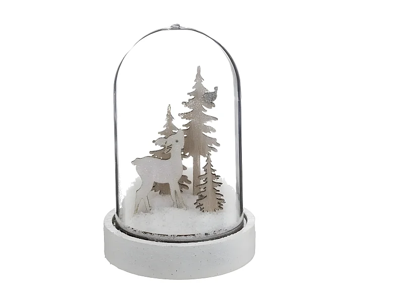 Décoration de Noël Cloche "Polaire" 12cm Blanc
