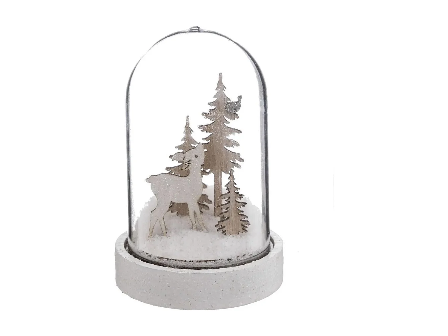 Décoration de Noël Cloche "Polaire" 12cm Blanc