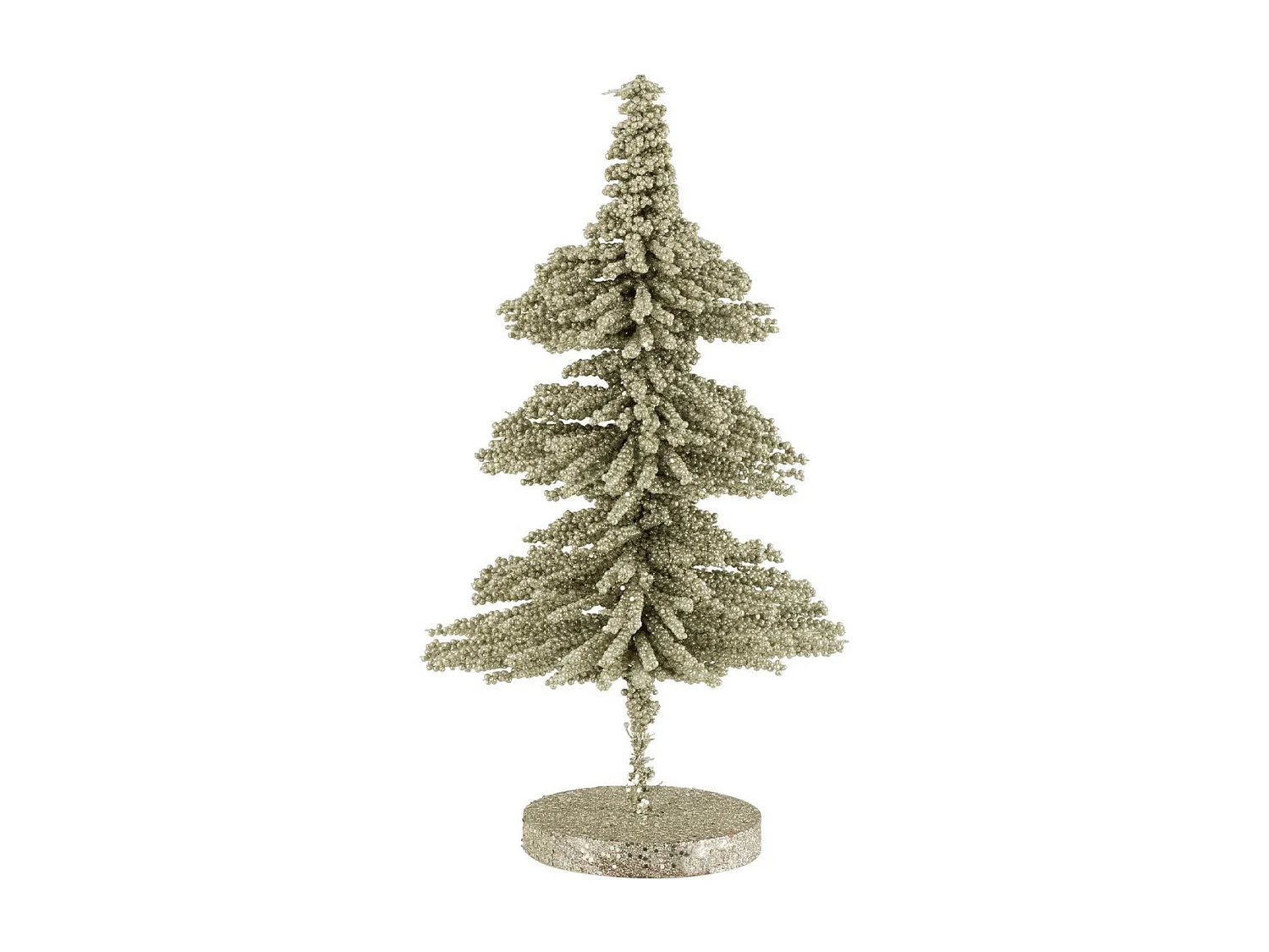 Sapin de Noël Déco "Paillettes" 44cm Vert Clair