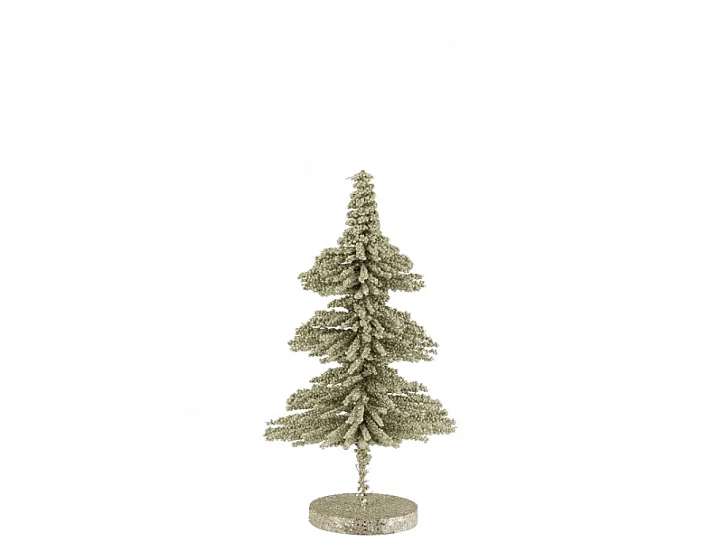 Árbol de Navidad de plástico verde de 22x22x40 cm