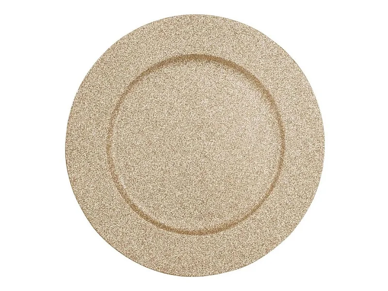 Assiette de Présentation "Paillettes" 33cm Or