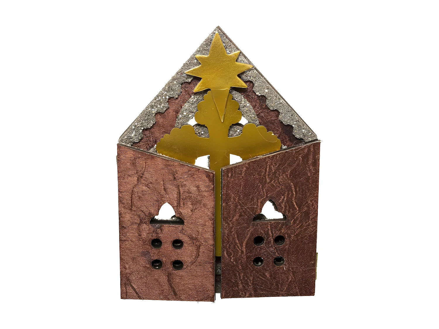 Crèche de Noël Déco "11 Santons" 19cm Naturel