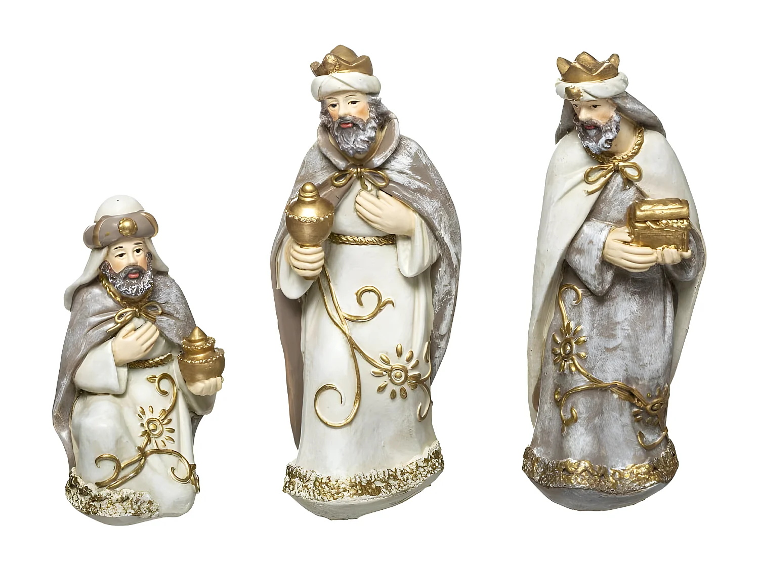 Crèche de Noël Déco "11 Santons" 19cm Naturel