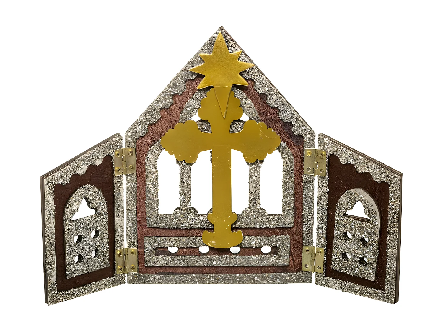 Crèche de Noël Déco "11 Santons" 19cm Naturel