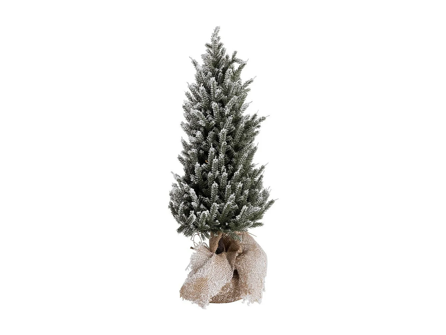 Sapin de Noël à LED "Pot Jute" 58cm Vert