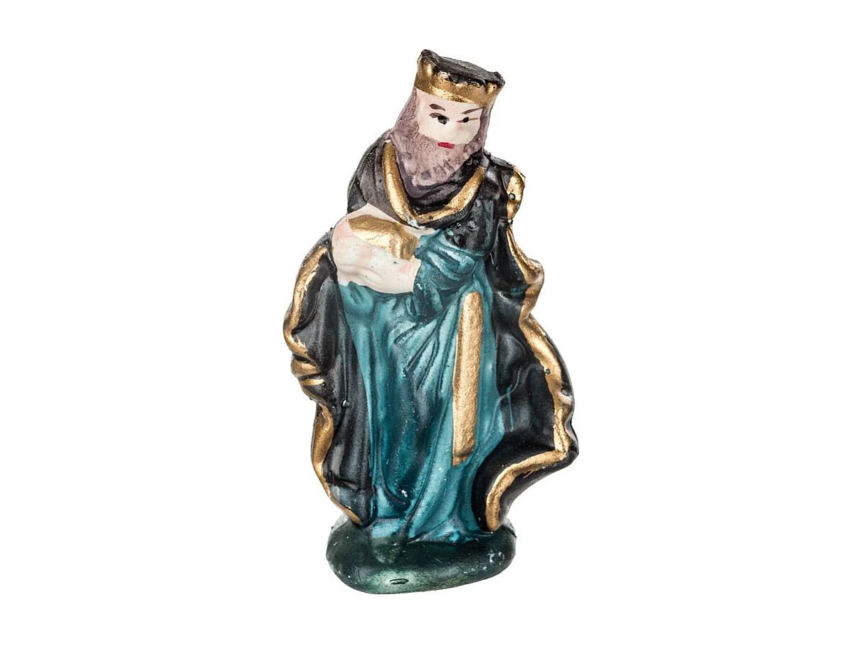 Lot de 11 Santons "Crèche" 9cm Multicolore