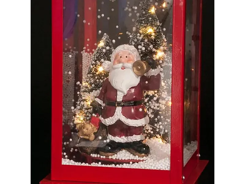 Décoration Lumineuse "Lanterne" 38cm Rouge