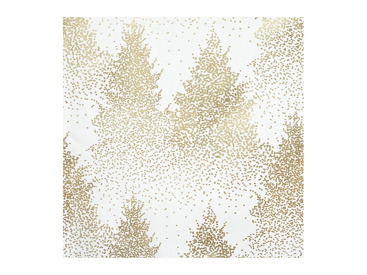 Nappe Imprimée Sapin "Colorama" 140x360cm Blanc & Or