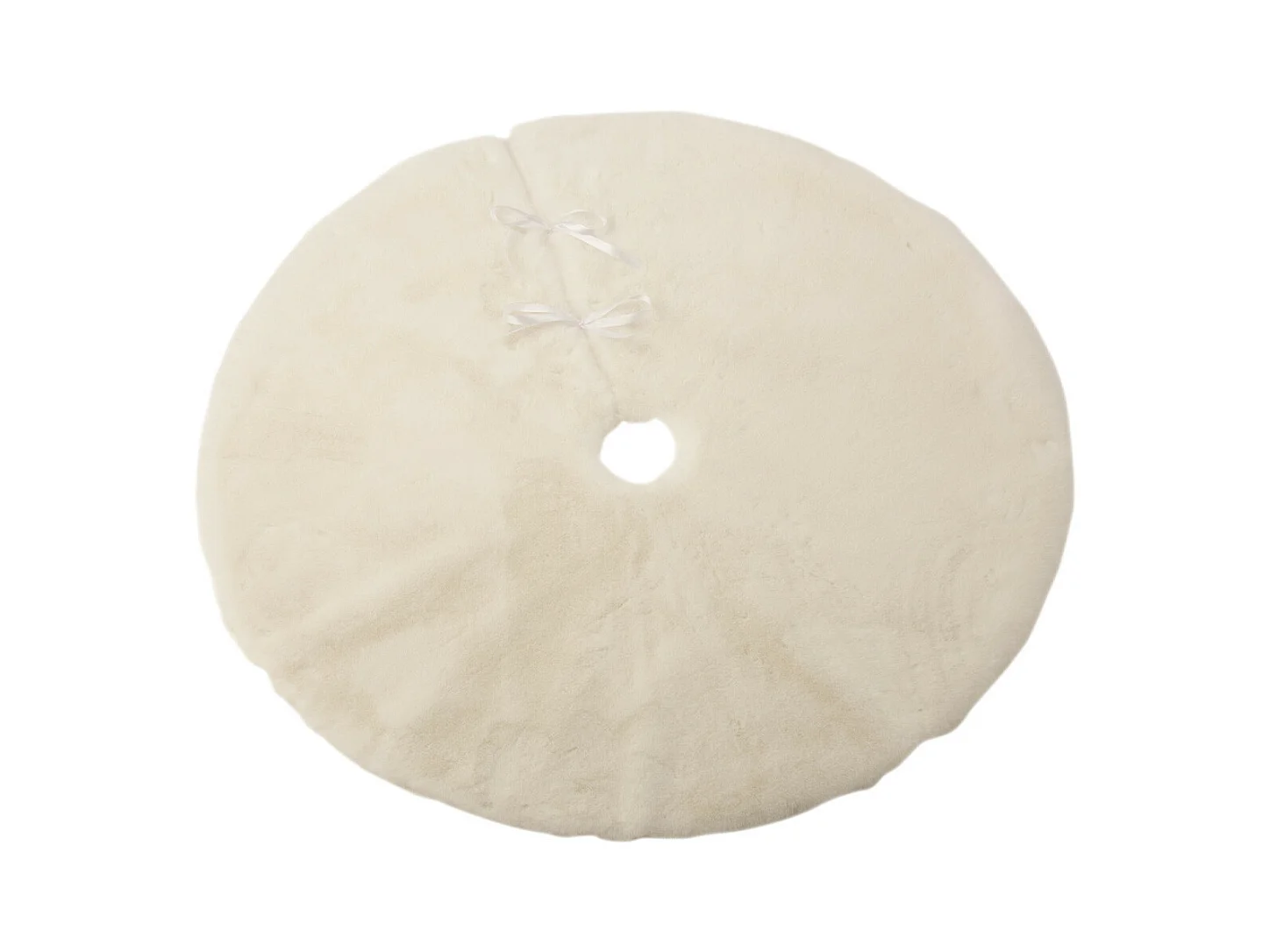 Cache-Pied pour Sapin "Rond" 90cm Blanc