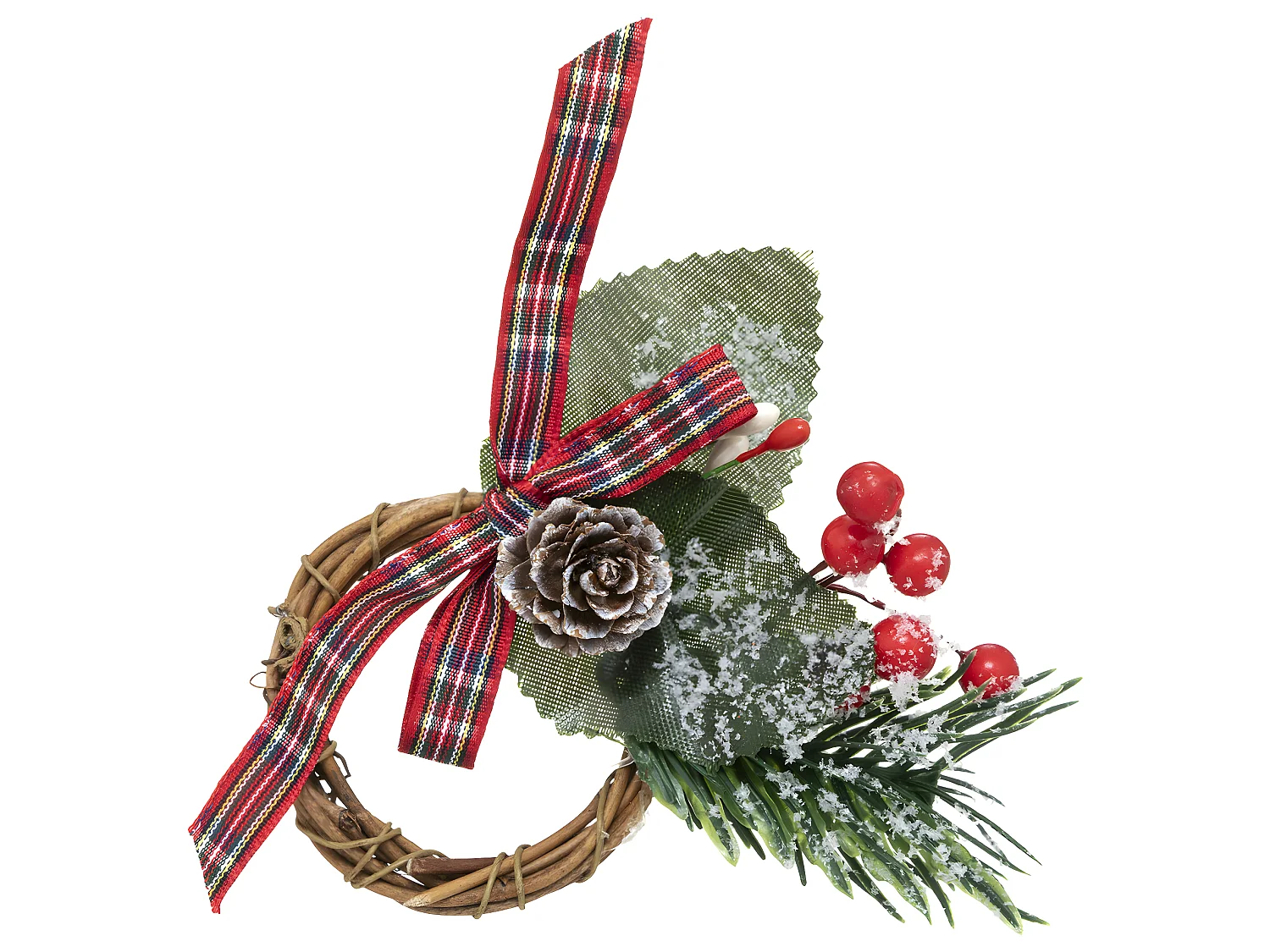 Lot de 2 Ronds de Serviette "Marron Glacé" 9cm Vert