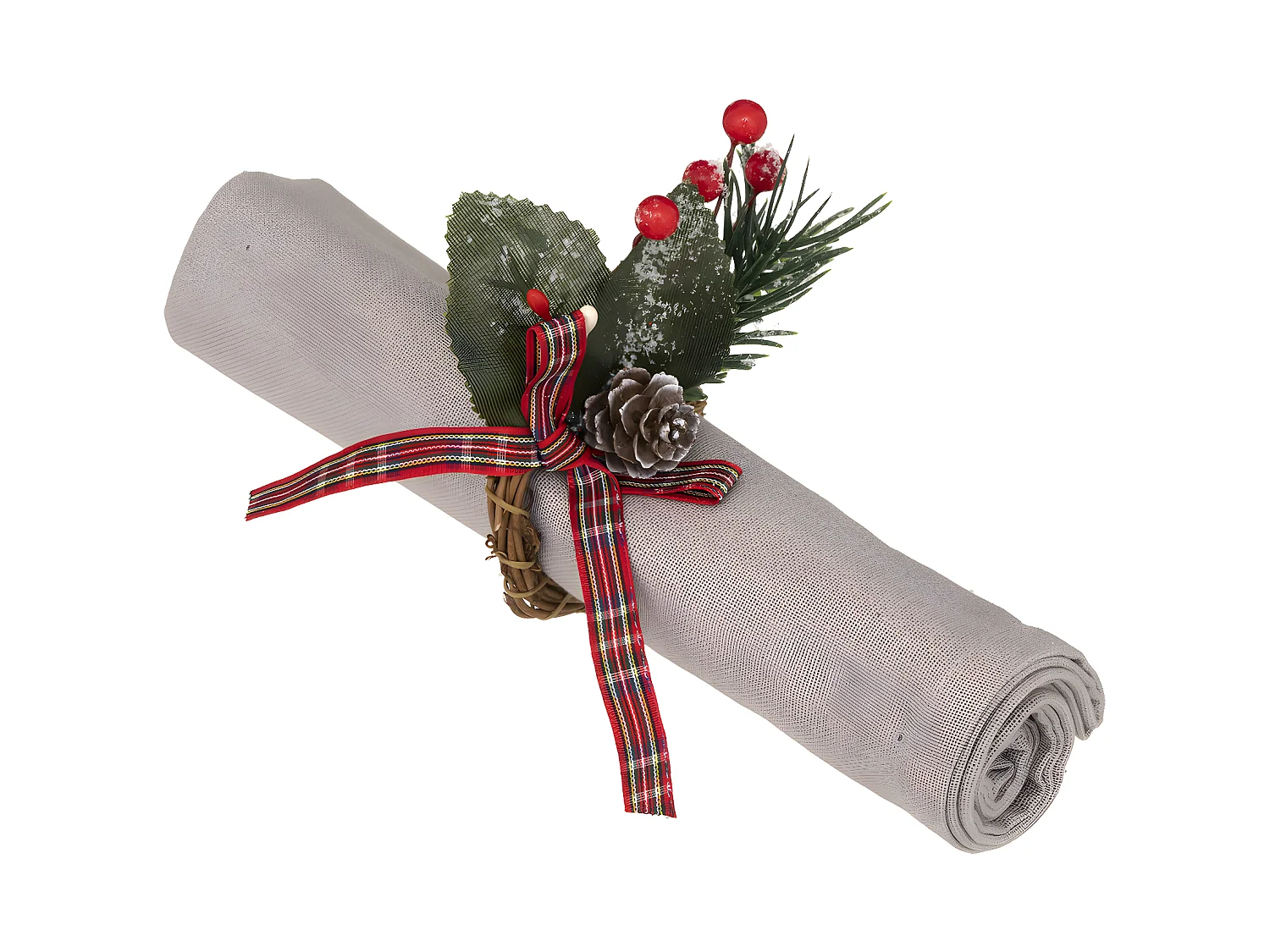 Lot de 2 Ronds de Serviette "Marron Glacé" 9cm Vert