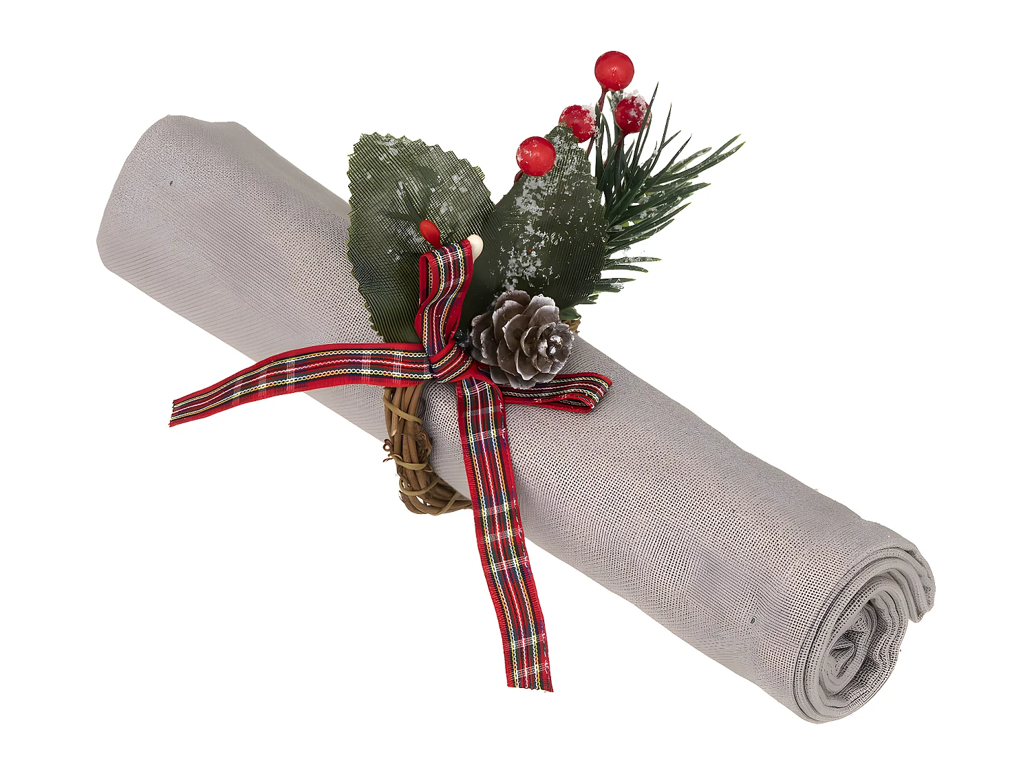 Lot de 2 Ronds de Serviette "Marron Glacé" 9cm Vert