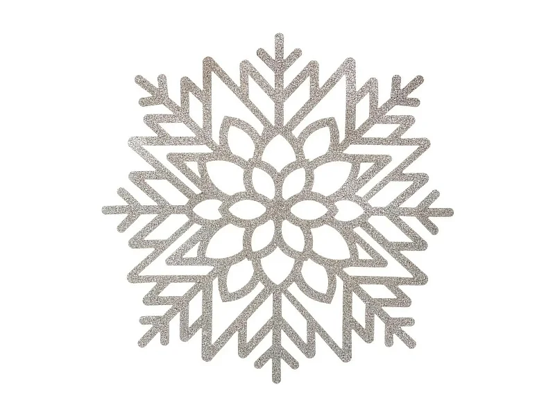 Set de Table Paillettes Déco "Flocon" 38x41cm Argent