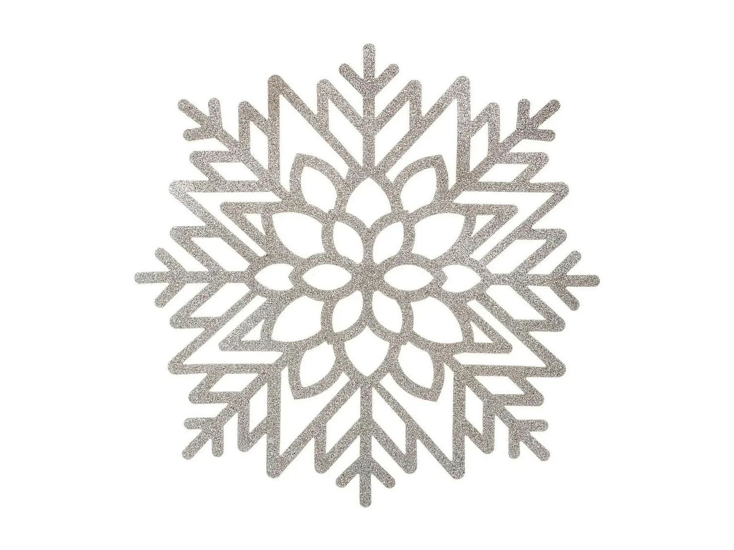 Set de Table Paillettes Déco "Flocon" 38x41cm Argent