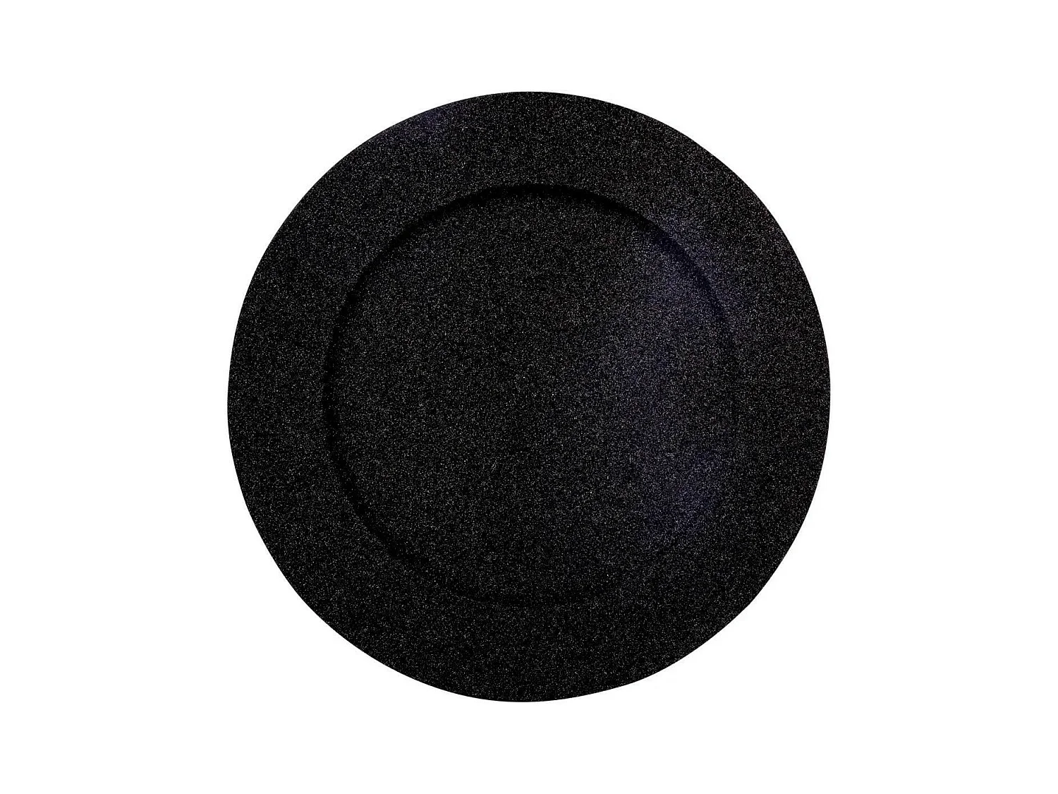 Assiette de Présentation "Paillettes" 33cm Noir