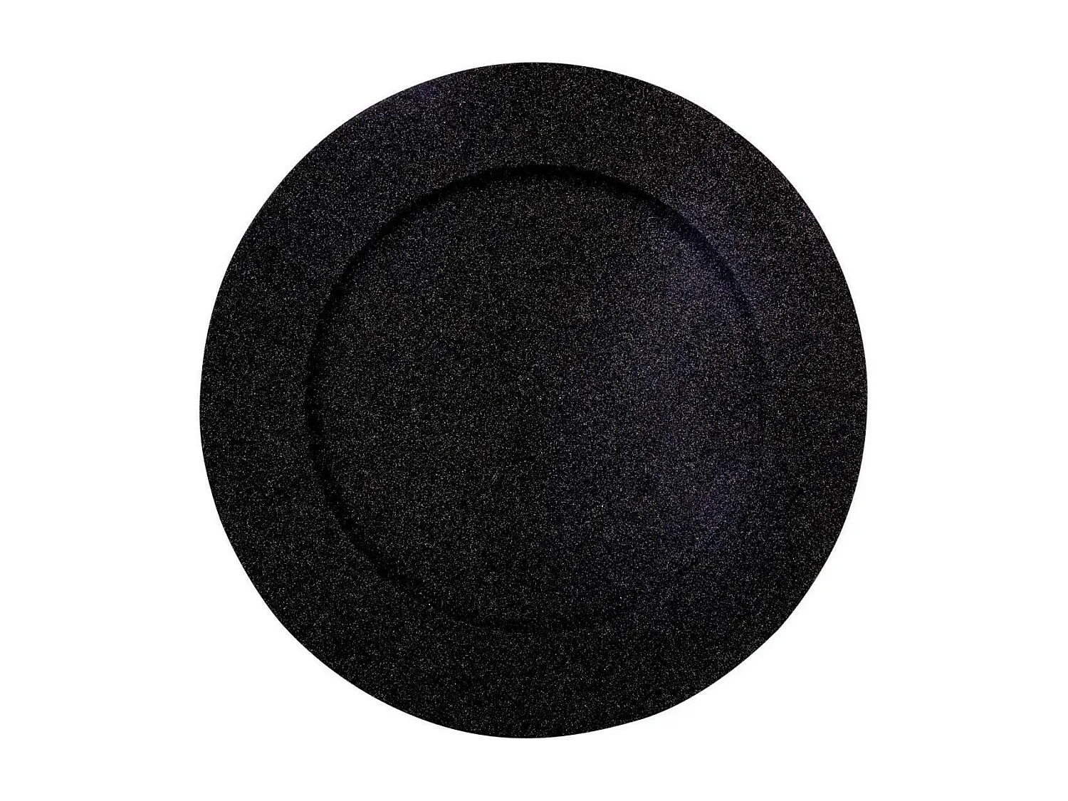 Assiette de Présentation "Paillettes" 33cm Noir