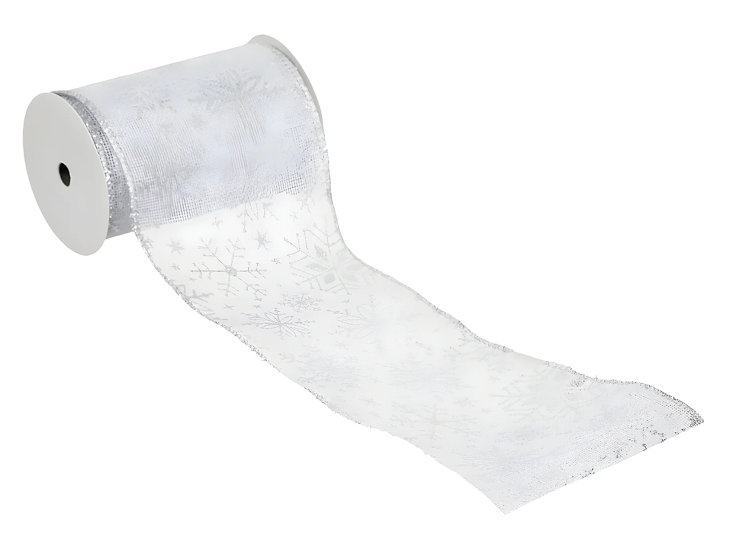 Guirlande de Noël "Souffle Polaire" 12x500cm Blanc