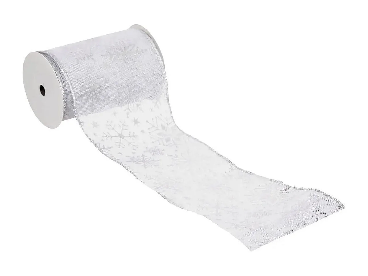 Guirlande de Noël "Souffle Polaire" 12x500cm Blanc