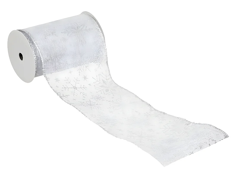 Guirlande de Noël "Souffle Polaire" 12x500cm Blanc