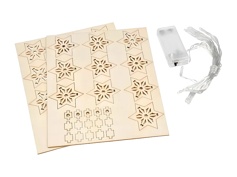 Kit Guirlande Led à Réaliser "Noël Étoiles" Naturel