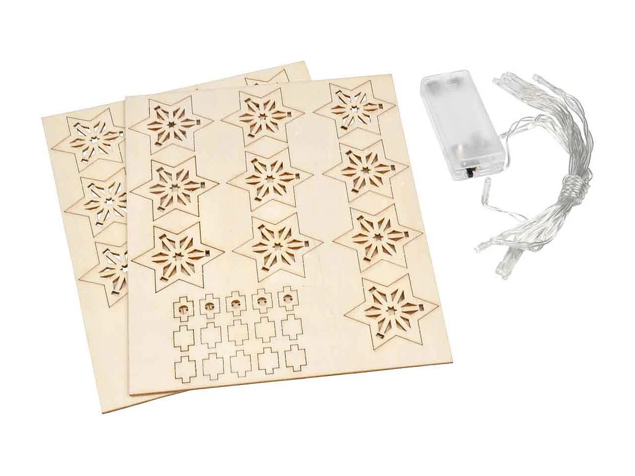 Kit Guirlande Led à Réaliser "Noël Étoiles" Naturel