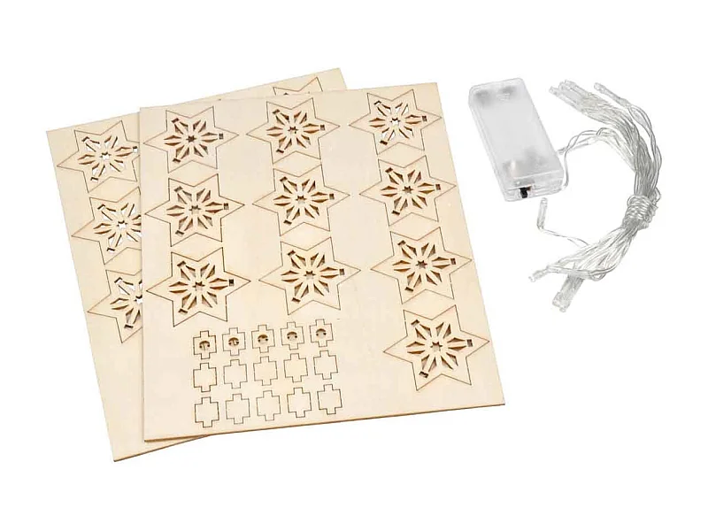 Kit Guirlande Led à Réaliser "Noël Étoiles" Naturel