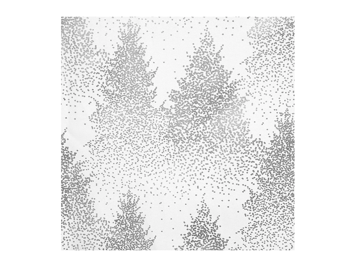 Nappe Imprimée Sapin "Colorama" 140x240cm Blanc & Argent