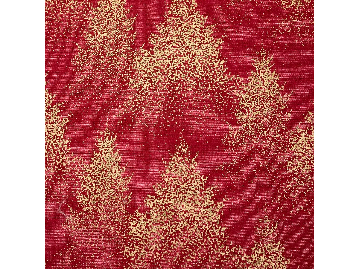 Chemin de Table "Sapin Paillettes" 28x300cm Rouge