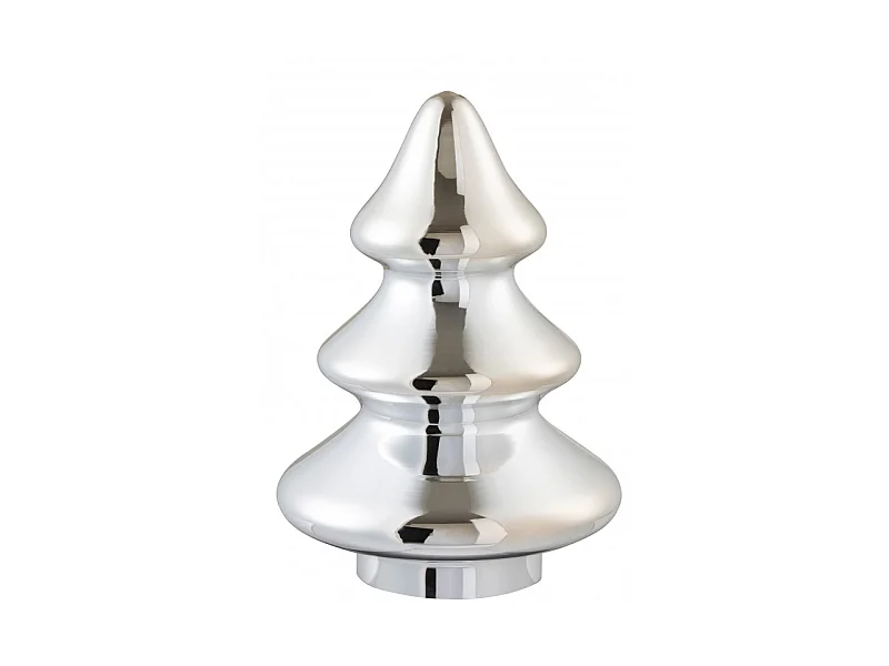 Statuette Déco Design "Sapin de Noël" 27cm Argent