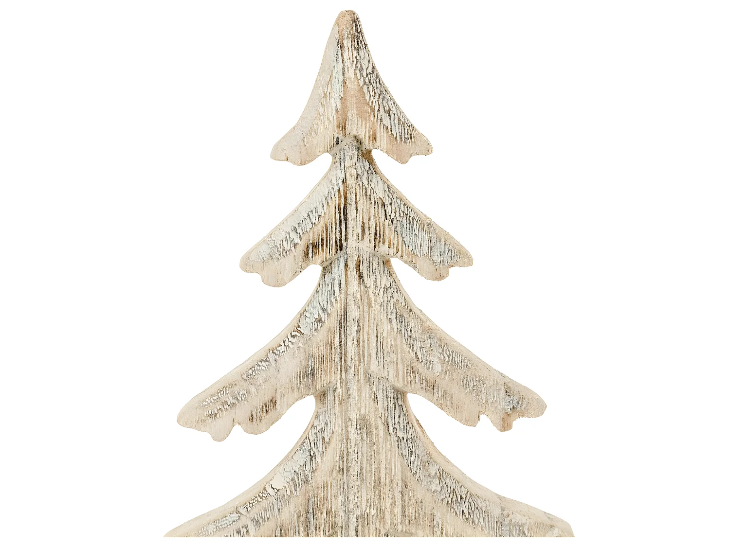 Sapin de Noël sur Buche "Cocon" 27cm Naturel