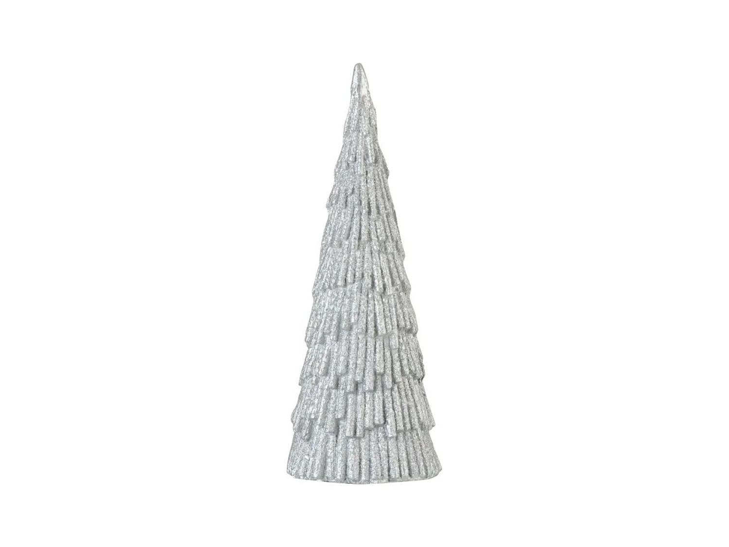 Statue Déco "Arbre de Noël" 40cm Argent