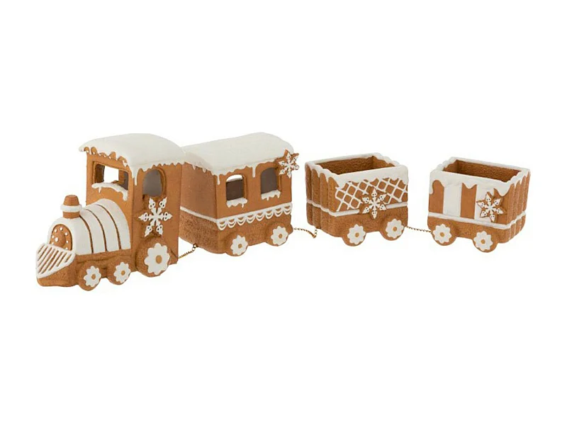 Train Déco "Pain d'Épice" 50cm Marron