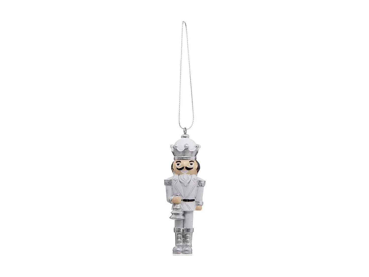 Lot de 3 Sujets de Noël "Casse Noisette" 10cm Argent