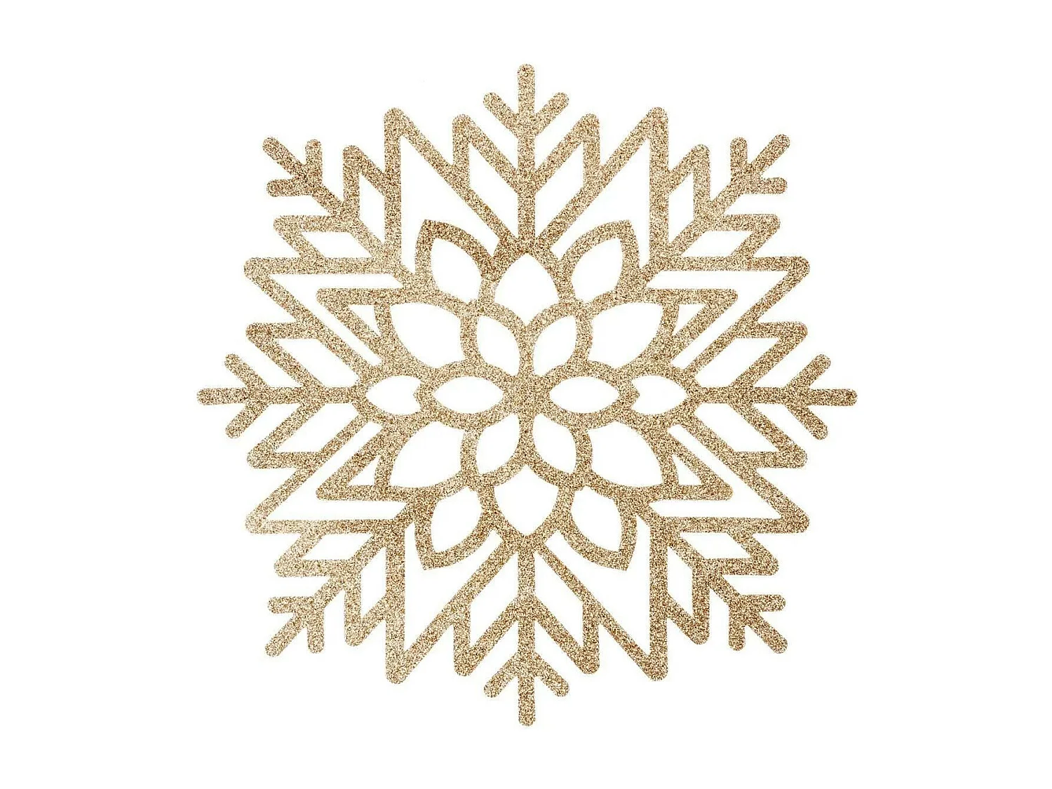 Set de Table Paillettes Déco "Flocon" 38x41cm Or