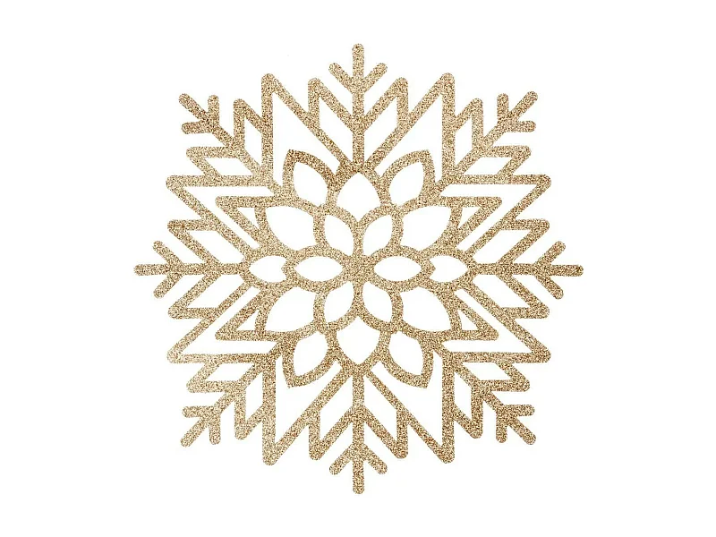 Set de Table Paillettes Déco "Flocon" 38x41cm Or