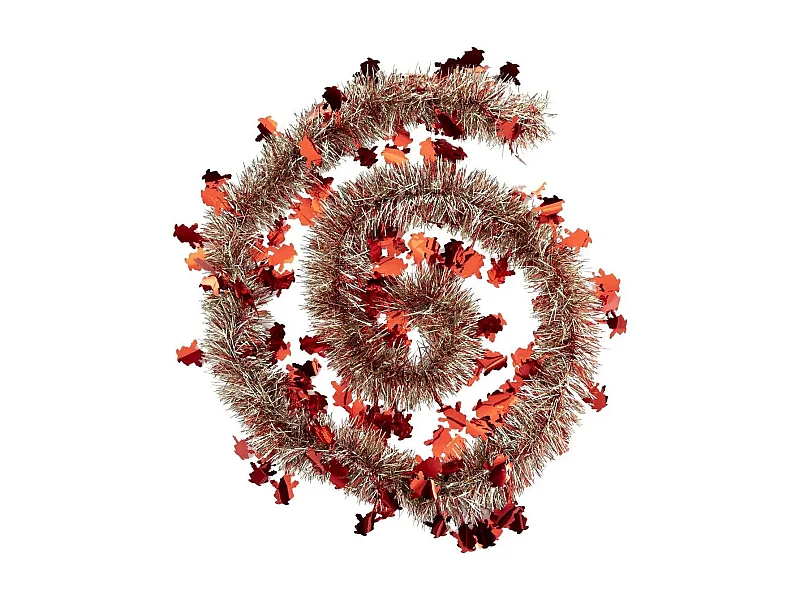 Guirlande de Noël "Soir" 200cm Champagne & Rouge