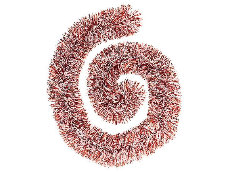 Guirlande de Noël "Maison" 200cm Rouge & Blanc