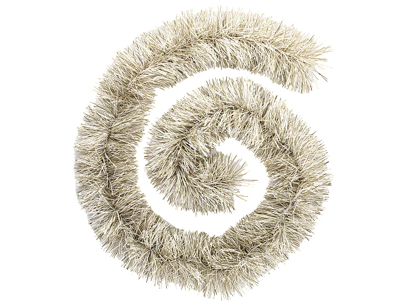 Guirlande de Noël "Maison" 200cm Or & Blanc