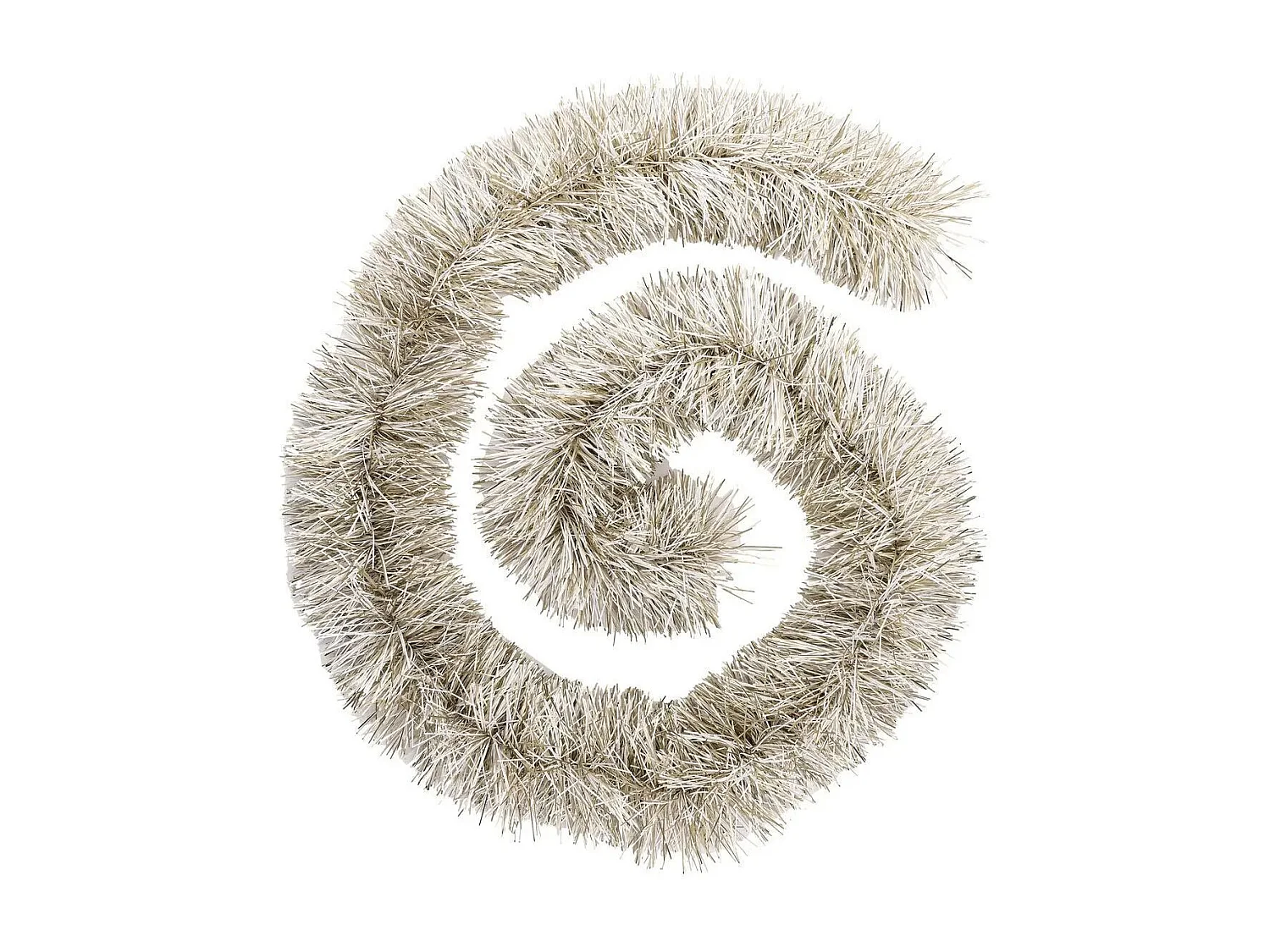 Guirlande de Noël "Maison" 200cm Or & Blanc