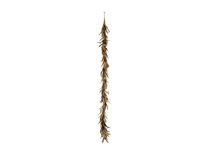 Guirlande de Noël "Plumes Déco" 160cm Or